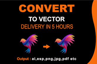 do vector tracing and convert images to vector in adobe illustrator