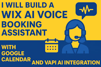 wix wp site with vapi ai voice booking assistant elevenlabs API google calendar