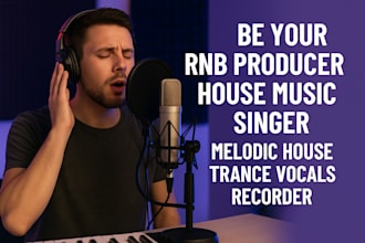 be your rnb producer, house music singer, melodic house, trance vocals recorder