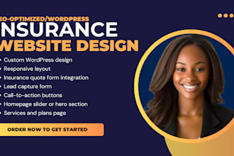 insurance website, responsive insurance website, custom insurance website