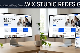 migrate redesign build wix website ecommerce store in wix studio design website
