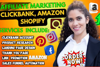 do product research, on clickbank shopify, amazon digistore, affiliate marketing