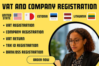 vat and business registration in vat US malta estonia, vat netherlands, poland