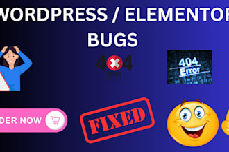 fix wordpress issues, bugs, and elementor errors quickly