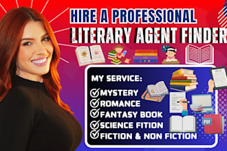 find literary agent for your mystery, romance, science fiction, and fantasy book