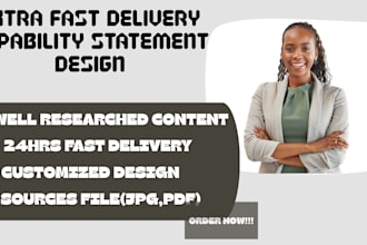 design effectives federal government capability statement for 12 hours