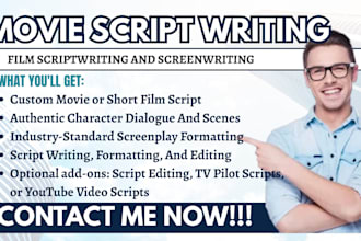 write movie script, film script, screenwriting, movie script writing, screenplay
