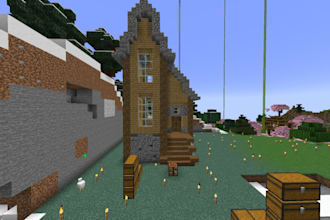 make  custom minecraft build, terrian and landscapes