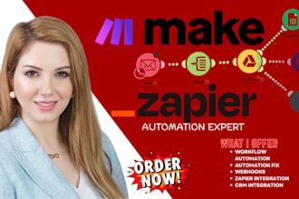 automate workflows made com make com zapier api airtable notion clickup