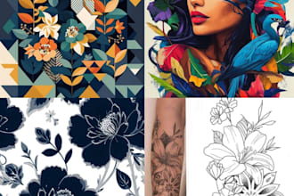 craft stunning seamless floral geometric patterns for unique textiles