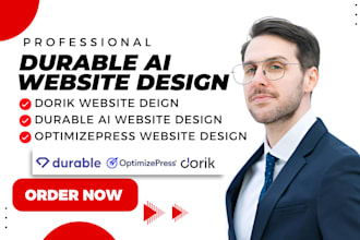 build durable ai optimizepress dora ai business website  redesign dorik website