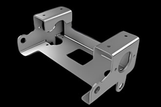 design metal sheet, 3d model, dxf file, autocad, solidworks, fusion 360, stl