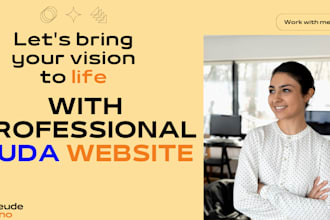 design or redesign duda website, webflow website, wordpress website