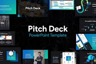 do quick powerpoint design, redesign pitch deck presentation