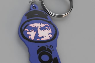 design a custom keychain in fusion 360 ready for printing