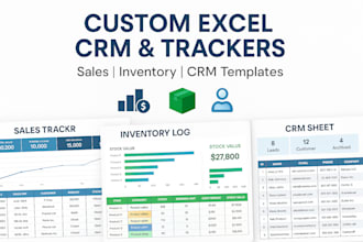 design sales and inventory tracker, CRM sheets excel spreadsheet template