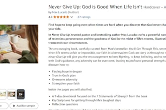 leave detailed review book on your amazon and recommendation