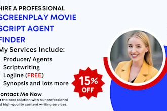 find active agents for your movie script, screenplay, film script, free synopsis