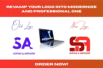 revamp redesign modify vector tracing your logo design