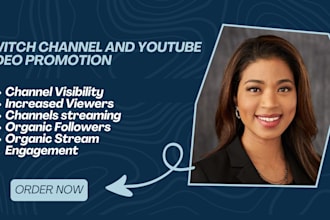 twitch channel promotion youtube video promotion to grow live viewers