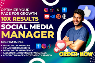 be your content creator, social media marketing manager, influencer marketing