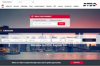 do wix wordpress courier cargo website logistics website dispatch website