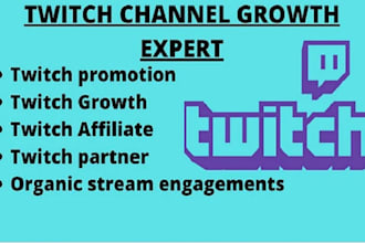 twitch channel promotion twitch affiliate twitch partner live views twitch views