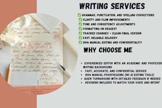 proofread and edit your speech, report, findings, speaker notes, or article