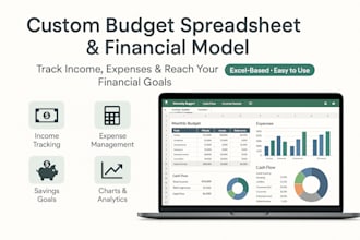 create custom excel spreadsheets, google sheet KPI dashboard, reports and macros