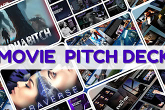 design movie pitch deck movie presentation film pitch deck TV show PPT redesign