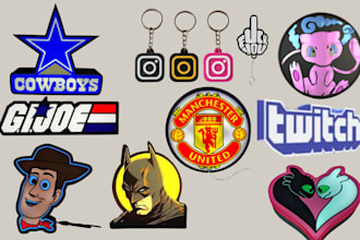 design 3d logo, 3d keychain, 3d lightbox, 3d text neon coaster, 3mf, stl file