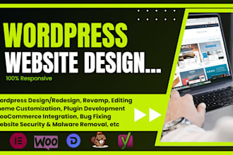 expertly create, redesign, clone, fix, edit, revamp wordpress website