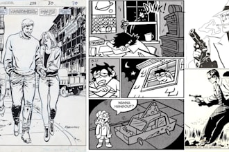 draw vintage comic illustration retro comic