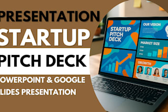 design startup pitch deck investor funding presentation and business plan slides