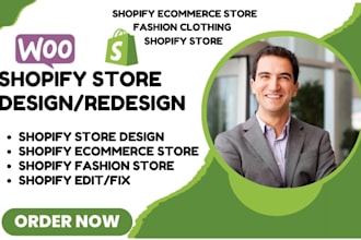 design shopify ecommerce store fashion clothing shopify store