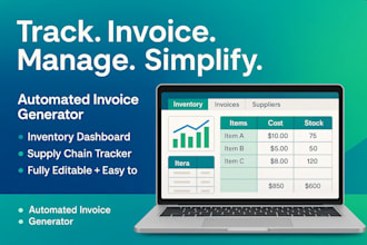 account and invoice spreadsheet inventory tracking spreadsheet supply chain