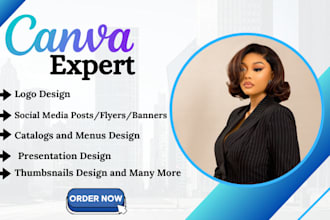 stunning canva website, canva landing page, canva business website build canva