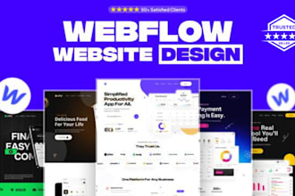 design full webflow website webflow landing page   SEO setup for webflow website