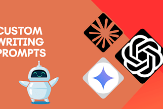 create custom writing prompts for any topic, niche, or style
