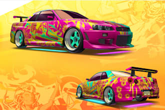 3d car model, car wrap design, gta iv car, 3d cosmetic, clo 3d, cad model