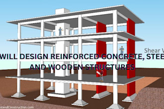 design reinforced concrete, steel, and wooden structures with pe stamp