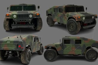 do military vehicle 3d car model armored tank military car mods gta v fivem car