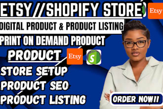 setup etsy shop etsy digital product listing etsy seo etsy pod product tags