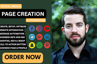 do social media page creation business page setup optimization