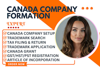 do your canada company registration, efile canada tax t1, t2