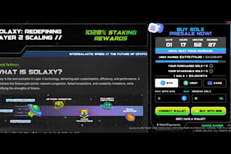 crypto website design website redisign do solana memecoin website design