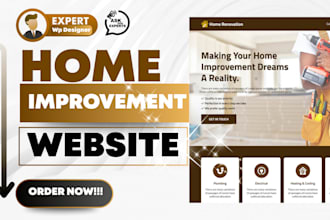 design home improvement website construction hvac decor home remodeling website