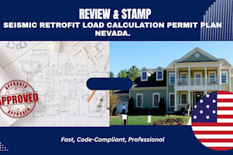 review, stamp seismic retrofit load calculation for nevada permit plan