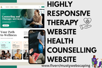 build therapy website counselling website mental health therapy website