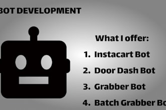 build automated instacart bot shopper bot spark bot doordash bot grabber bot